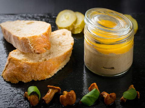 Pot de mousseline de foie de volaille et de foie gras au porto