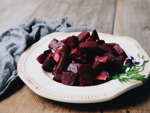 Maple Beet Salad with Lemon Zest & Toasted Almonds