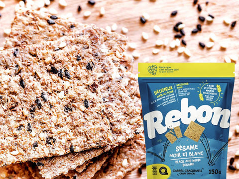 Rebon Black & White Sesame Crispy Crackers