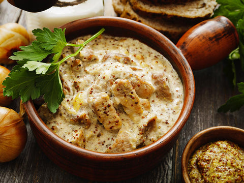 Chicken Strips in Dijon Mustard Sauce