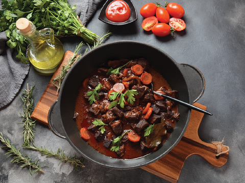 Bœuf aux carottes et oignons grelots