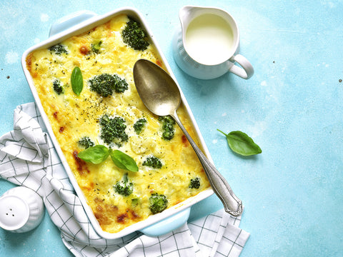 Cauliflower & Broccoli with Béchamel au Gratin