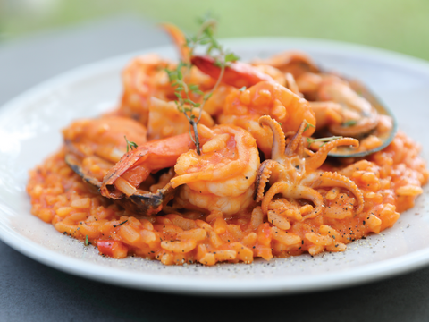 Seafood Risotto & Lobster Bisque