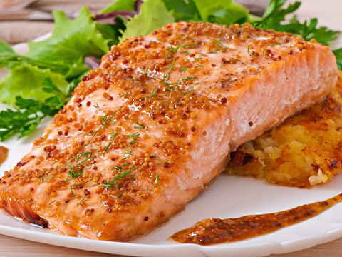 Maple & Dijon Mustard Glazed Salmon_