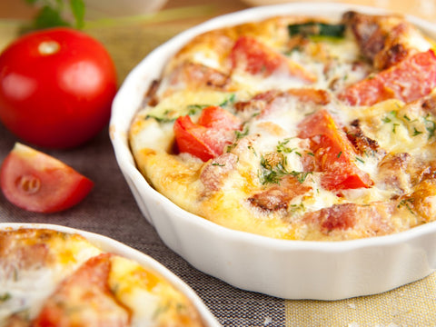 Gratin vegetables, crushed carrot cameline oil sautéed vegetables ratatouille style to gratinate