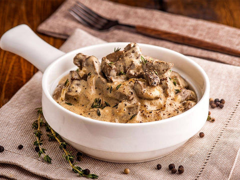 Braised Beef Stroganoff