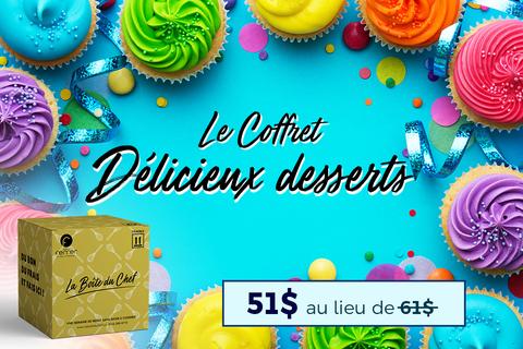 Coffret Délicieux Desserts -<br> 6 variétés de desserts
