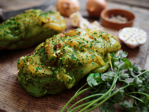 Ready-to-grill Chicken Breasts in Chimichurri Sauce
