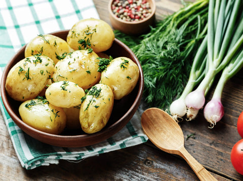 Roasted Baby Potatoes with Garlic Confit & Thyme