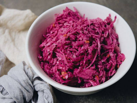 Crisp Red Cabbage Marinated in Sherry Vinaigrette