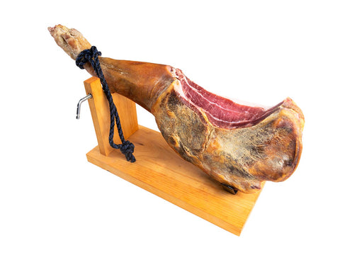 Whole Serrano Ham with Wooden Ham Stand