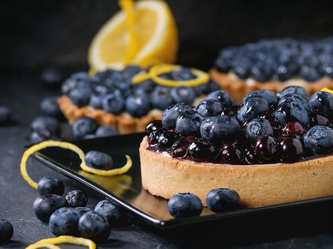 Blueberry-Almond Clafoutis Tartlets